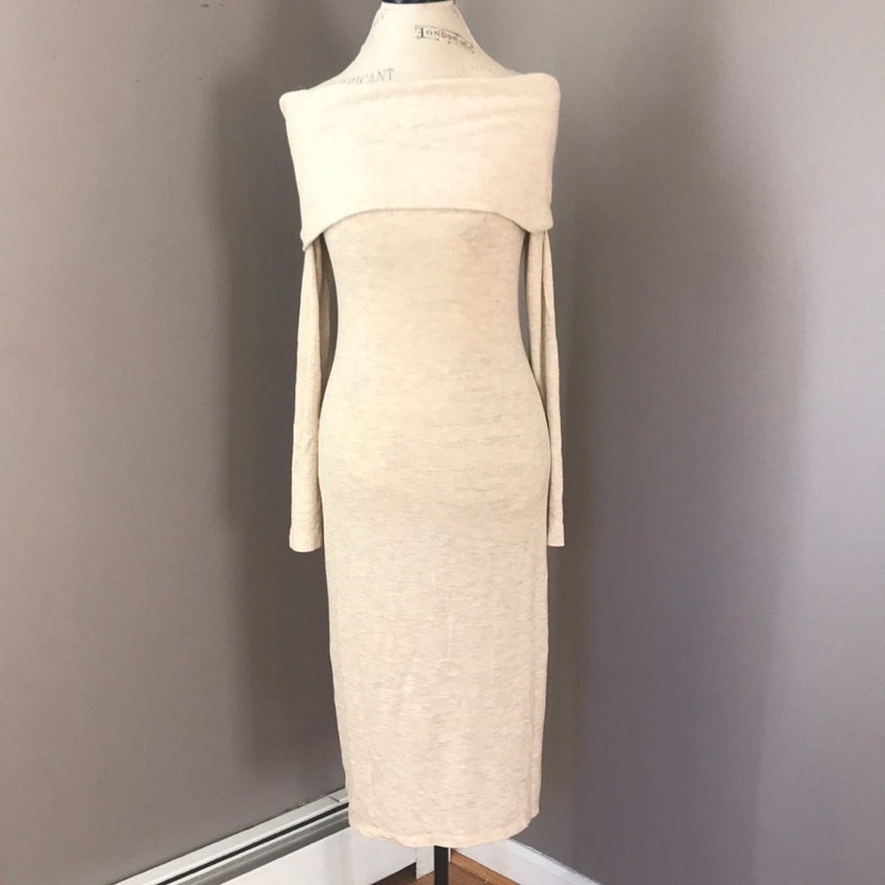 VICI Midi off the shoulder sweater dress